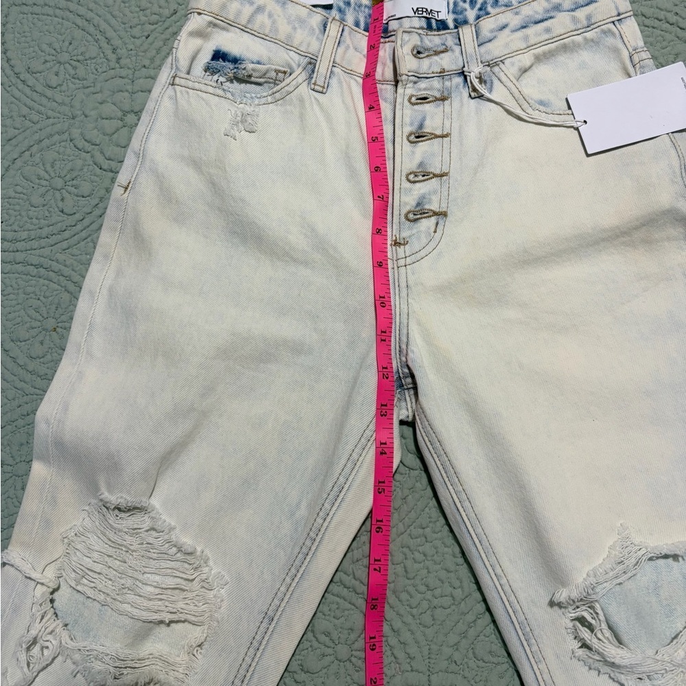 Vervet Los Angeles High Rise Distressed Jeans Size 24 NWT - Picture 8 of 11